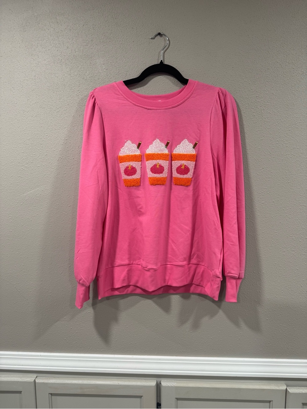 NWT Mary Square Pumpkin Spice Latte Sweatshirt - Picture 3 of 11